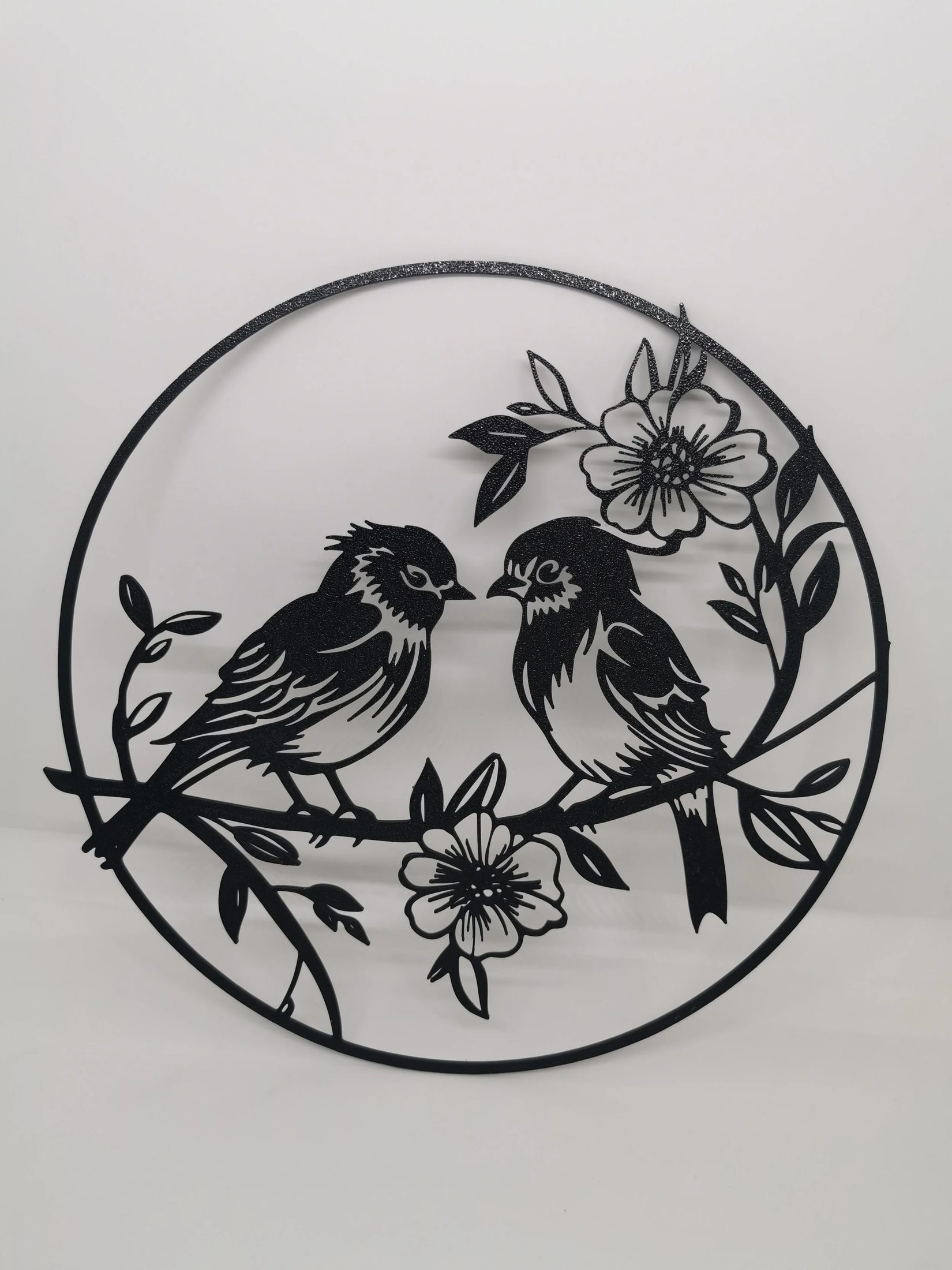 🕊️ 2D Birds with Flowers Wall Art