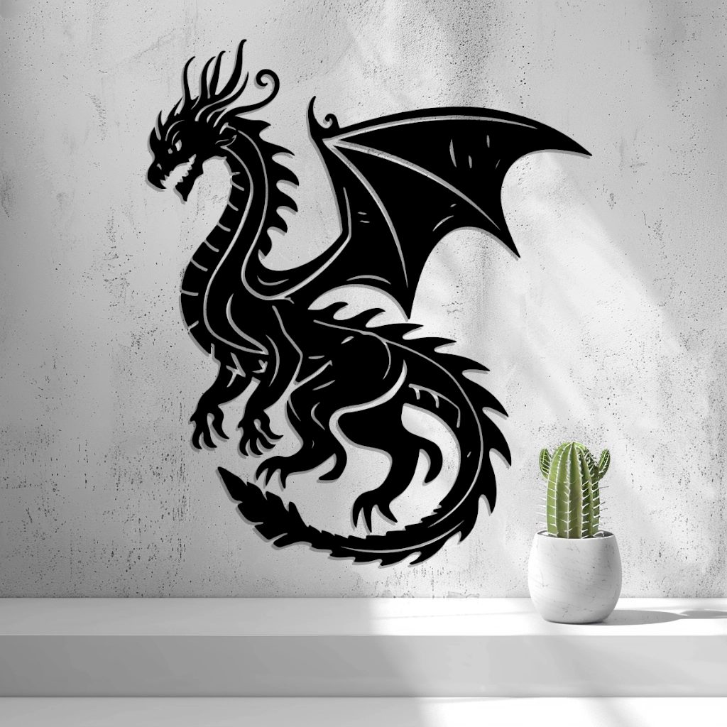 🐉 2D Dragon Art Wall