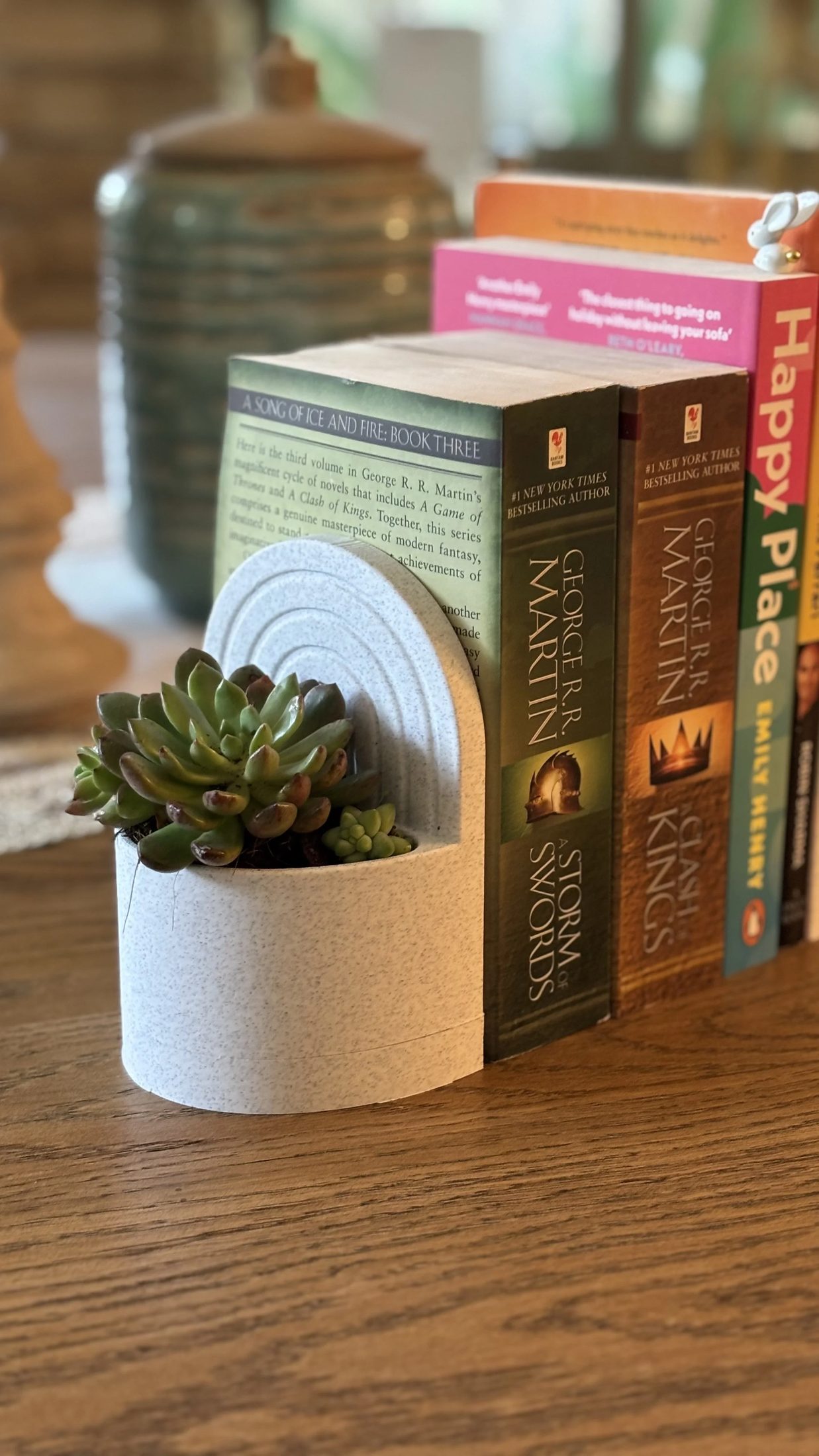 Bookend Planter with Reservoir