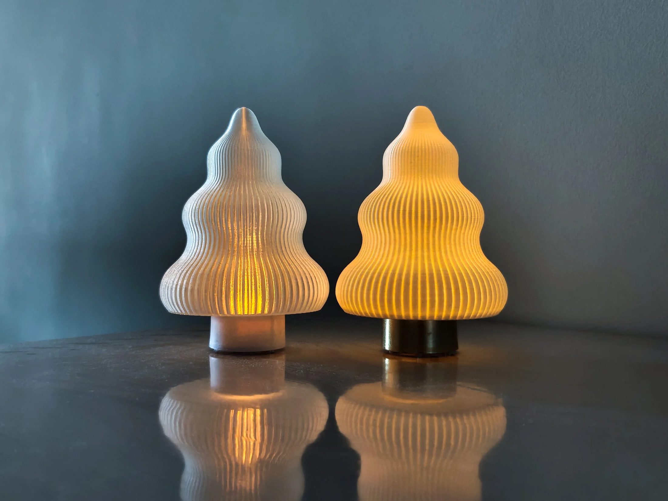Candlelit Christmas Trees Set