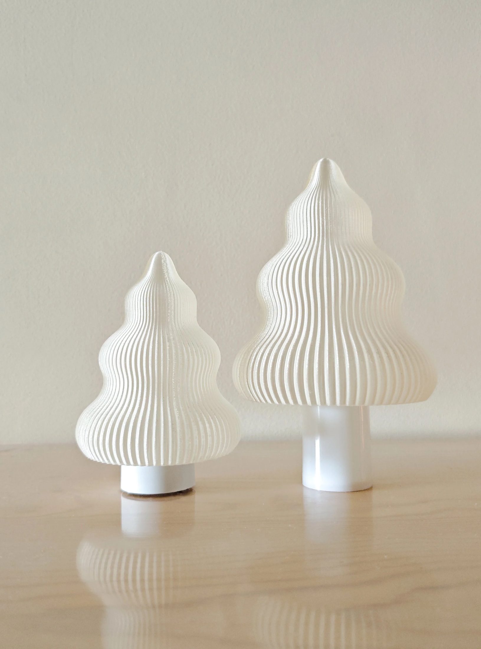 Candlelit Christmas Trees Set