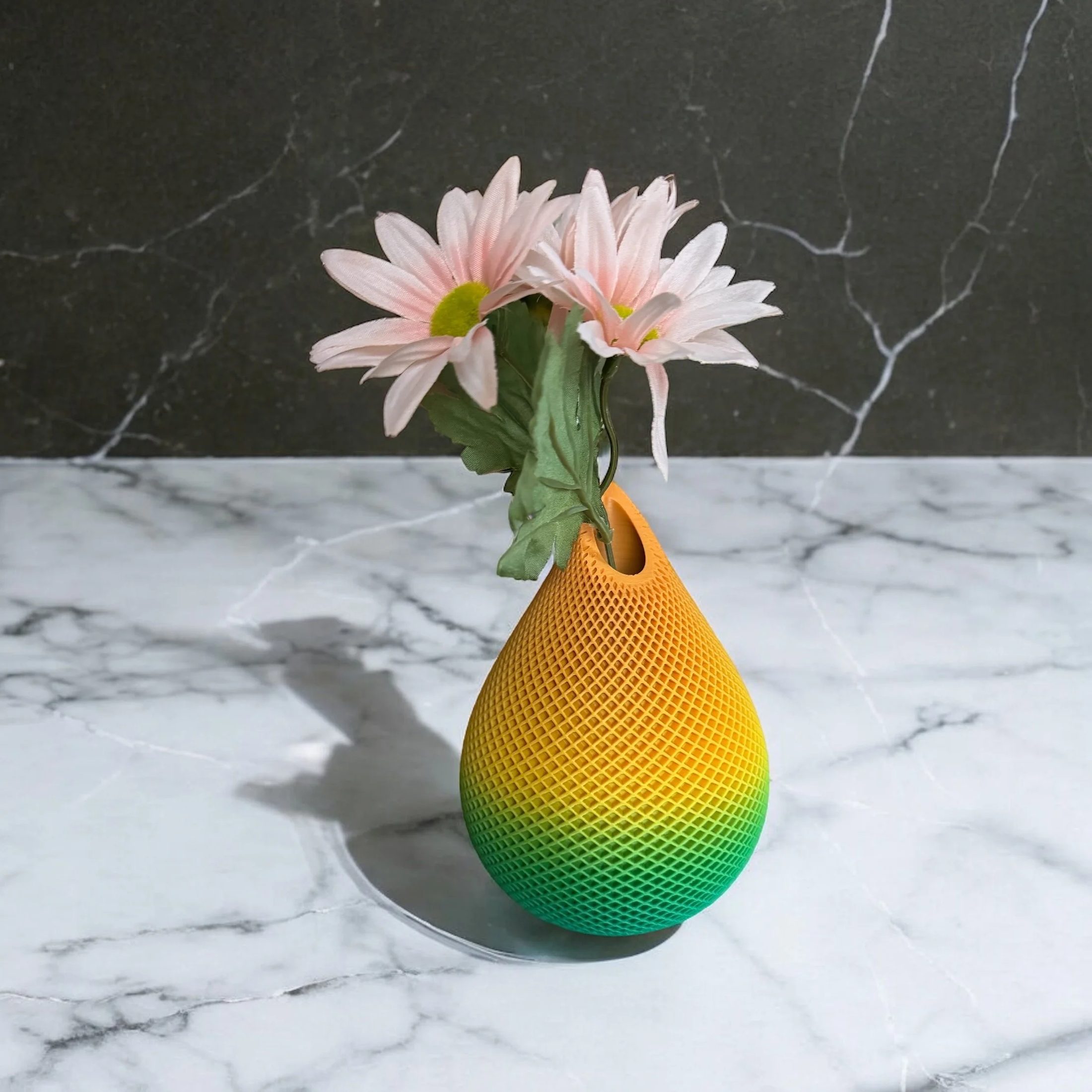 Criss-Cross Groove Decorative Vase - (Bundle of 2)