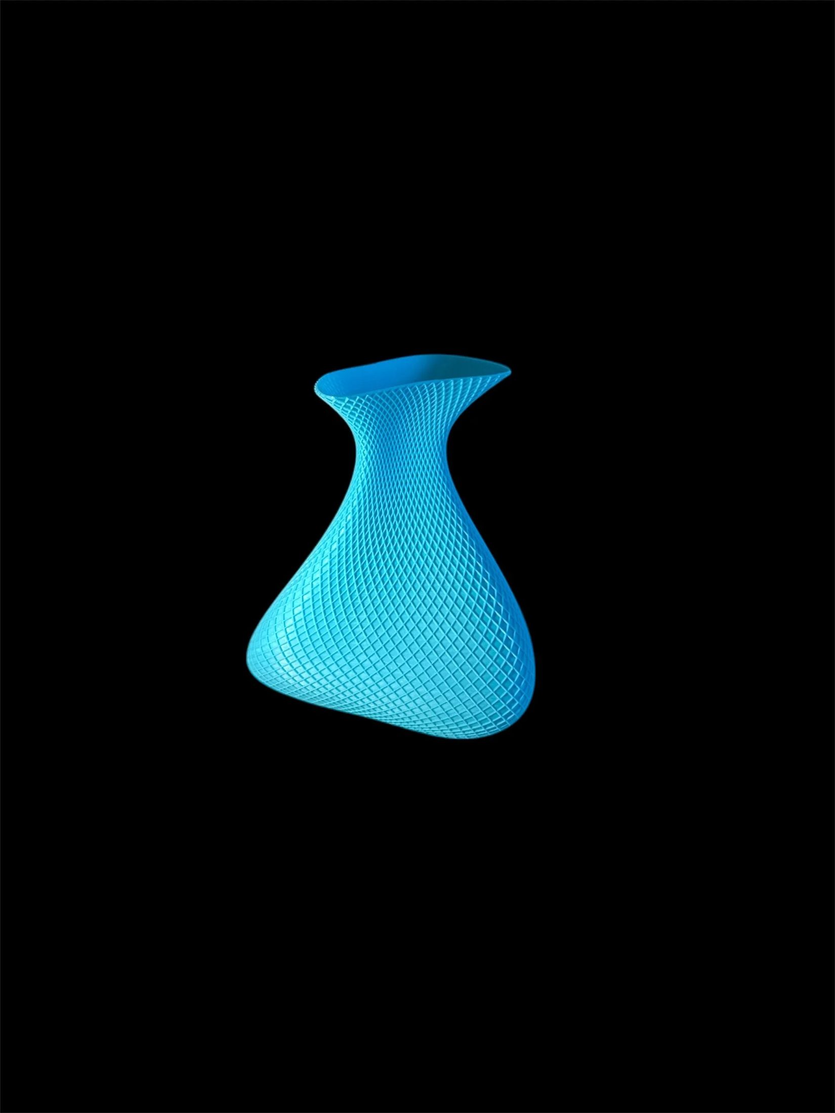 🏺 Double Striped Vase with Narrow Spout