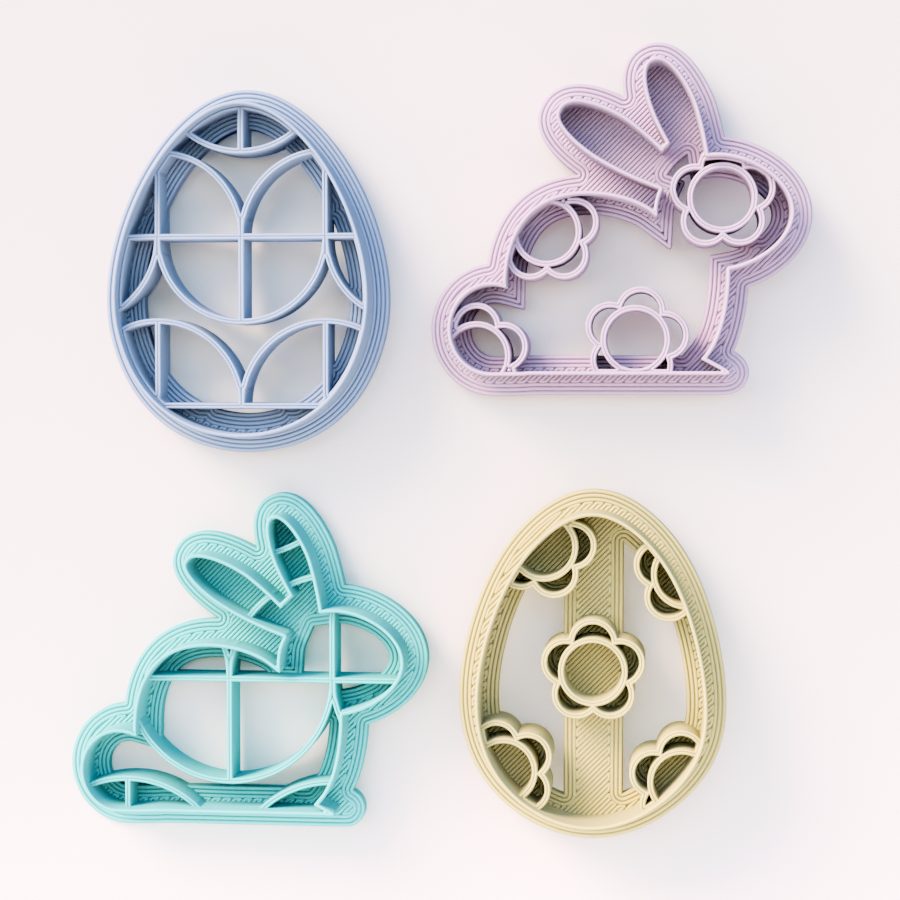 Easter Cookies Cutters (Set of 4)