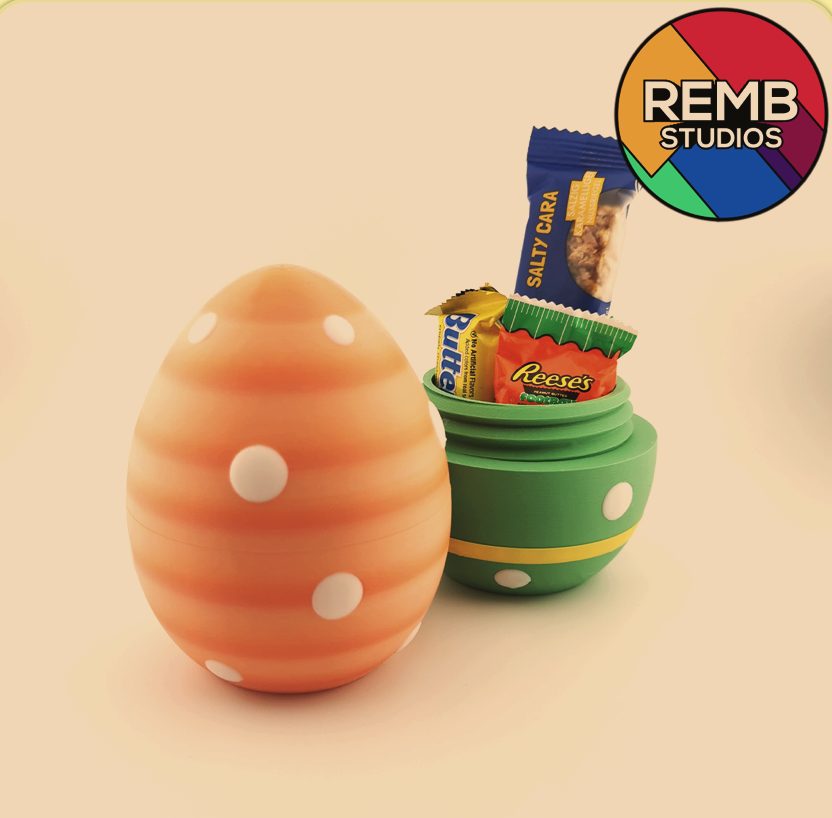 Easter Egg Container with Twist Lock Dots - (Set of 5)