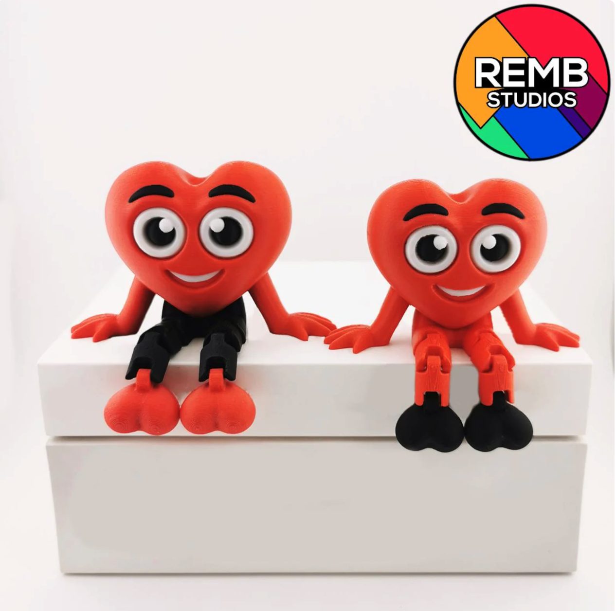 Flexi Heart with Hanging Legs