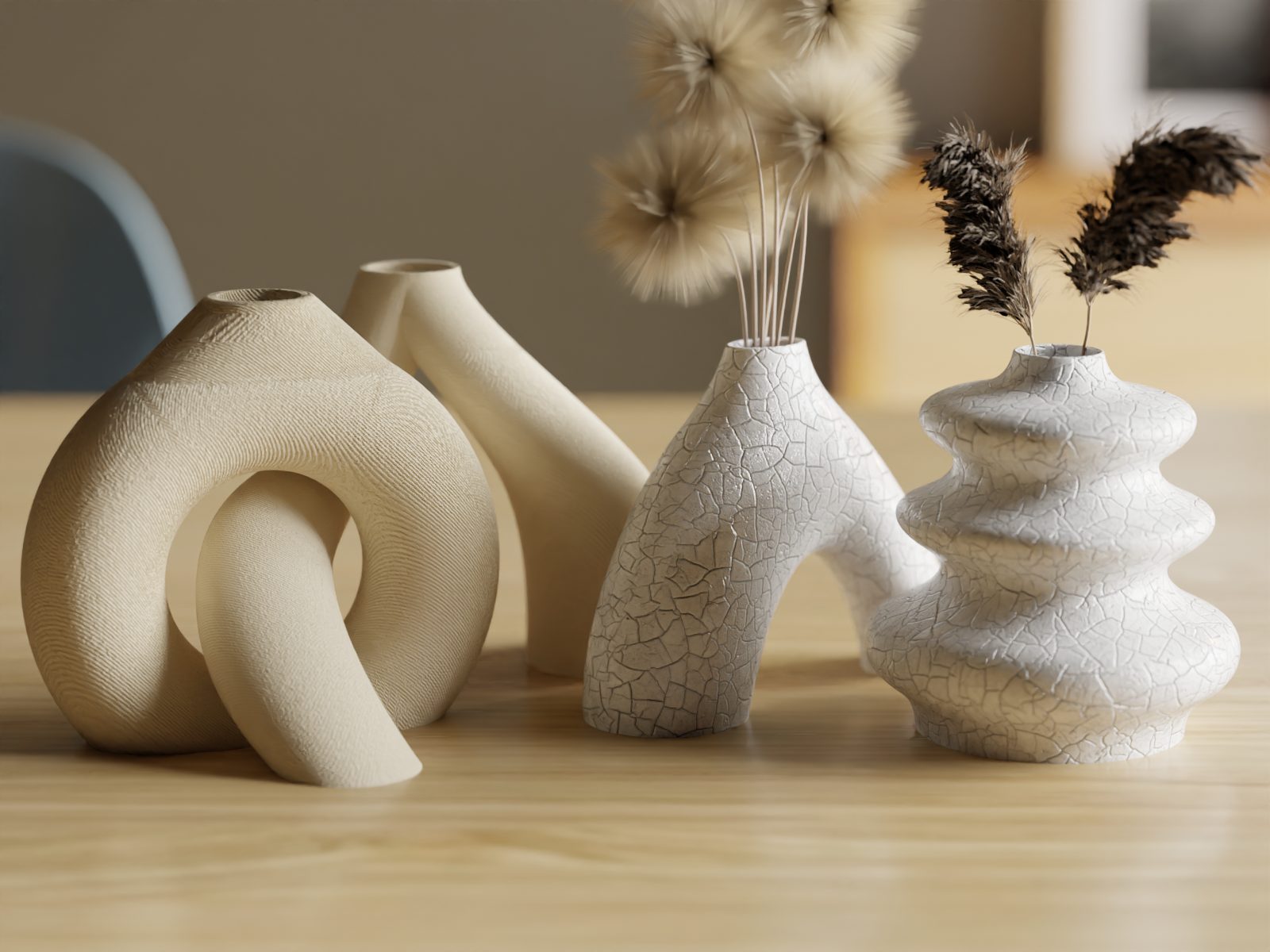 Interlocking Toroidal Vases