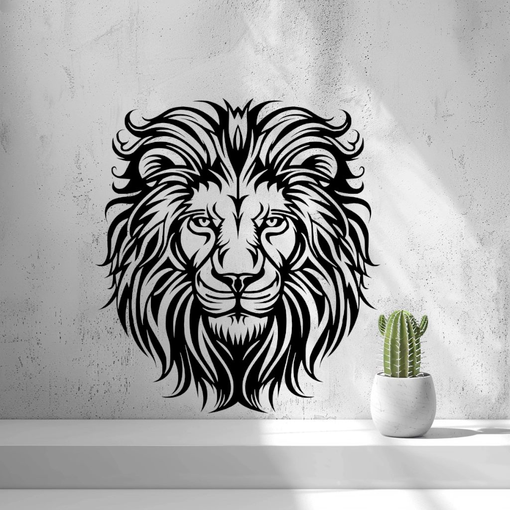 Lion Head Wall Art - Strength. Majesty. Bold Design
