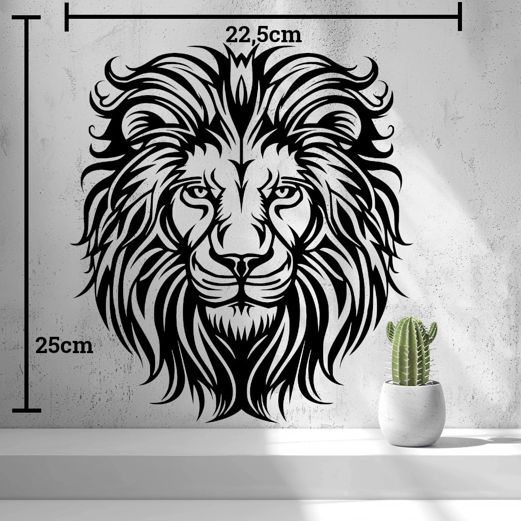 Lion Head Wall Art - Strength. Majesty. Bold Design