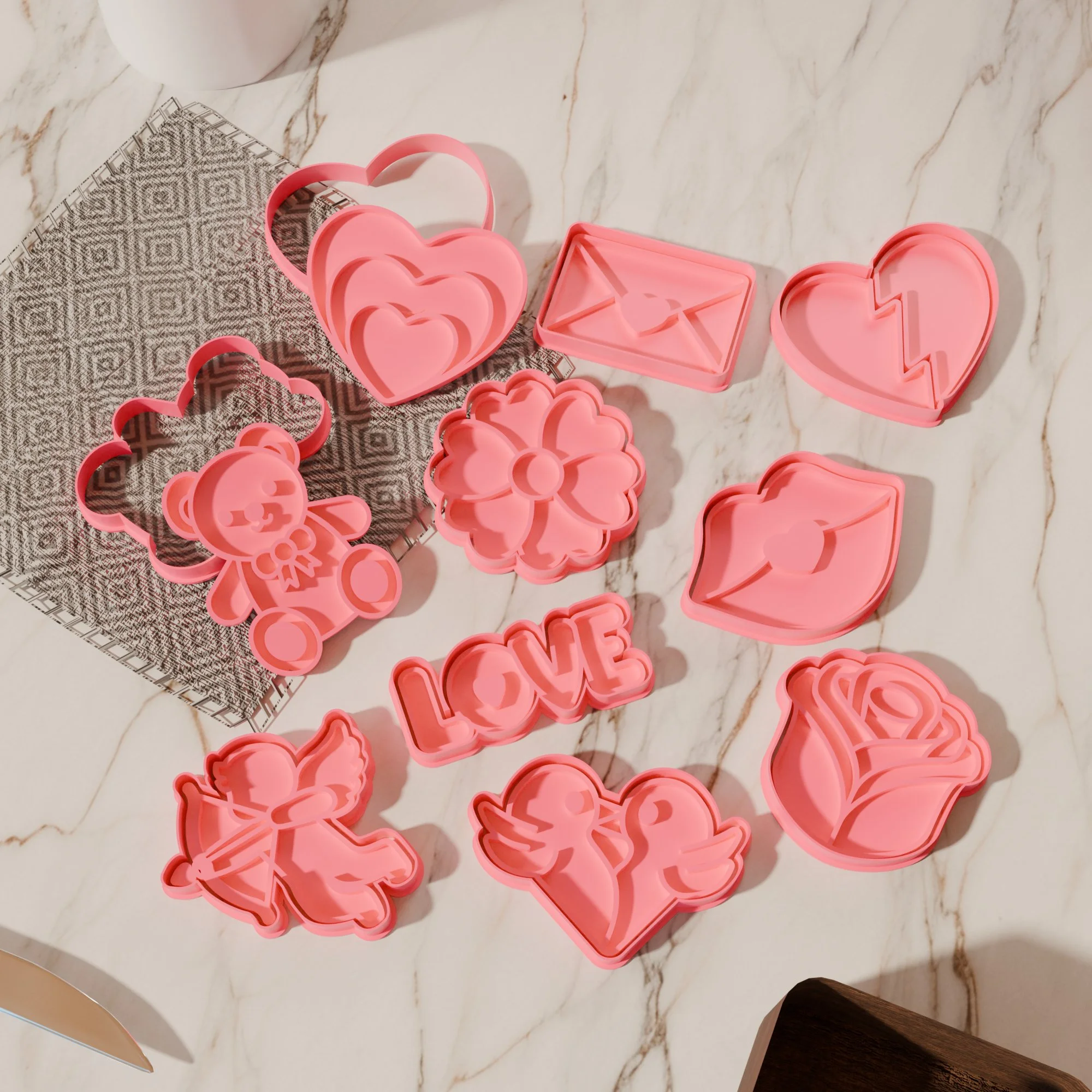 Love-Themed Cookie Cutters