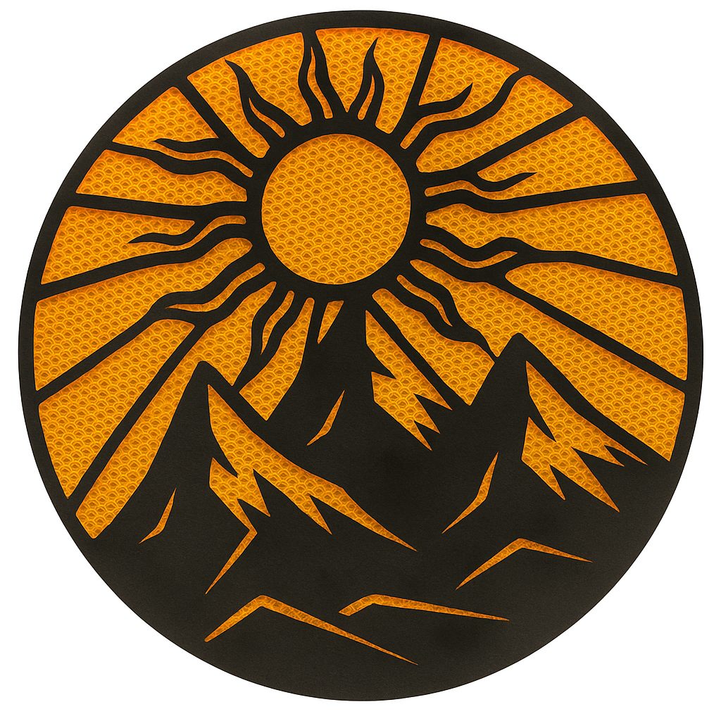 Mountain Topography Wall Art: Large Scale