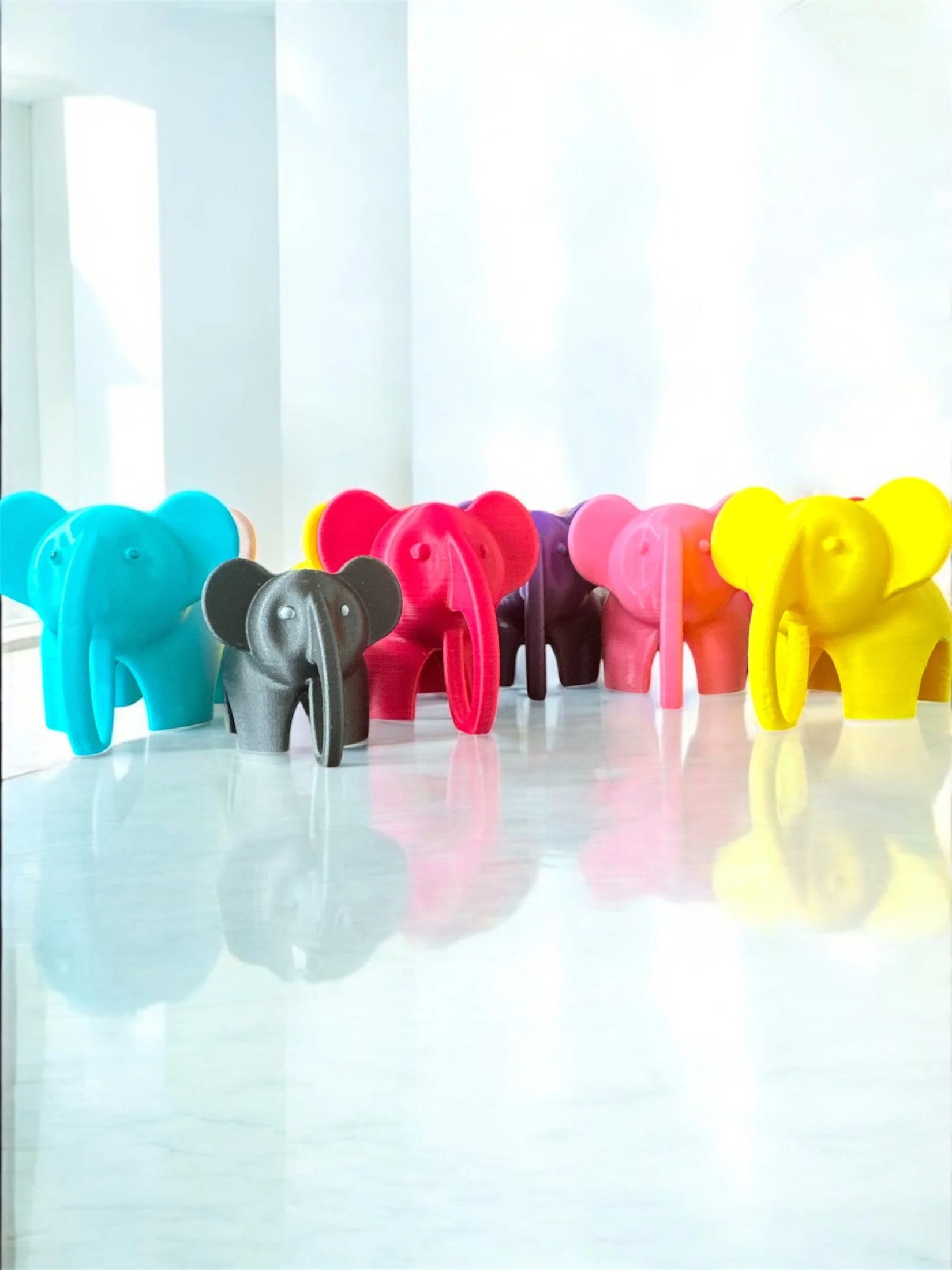 🐘 Playful Elephants_4 Piece Set