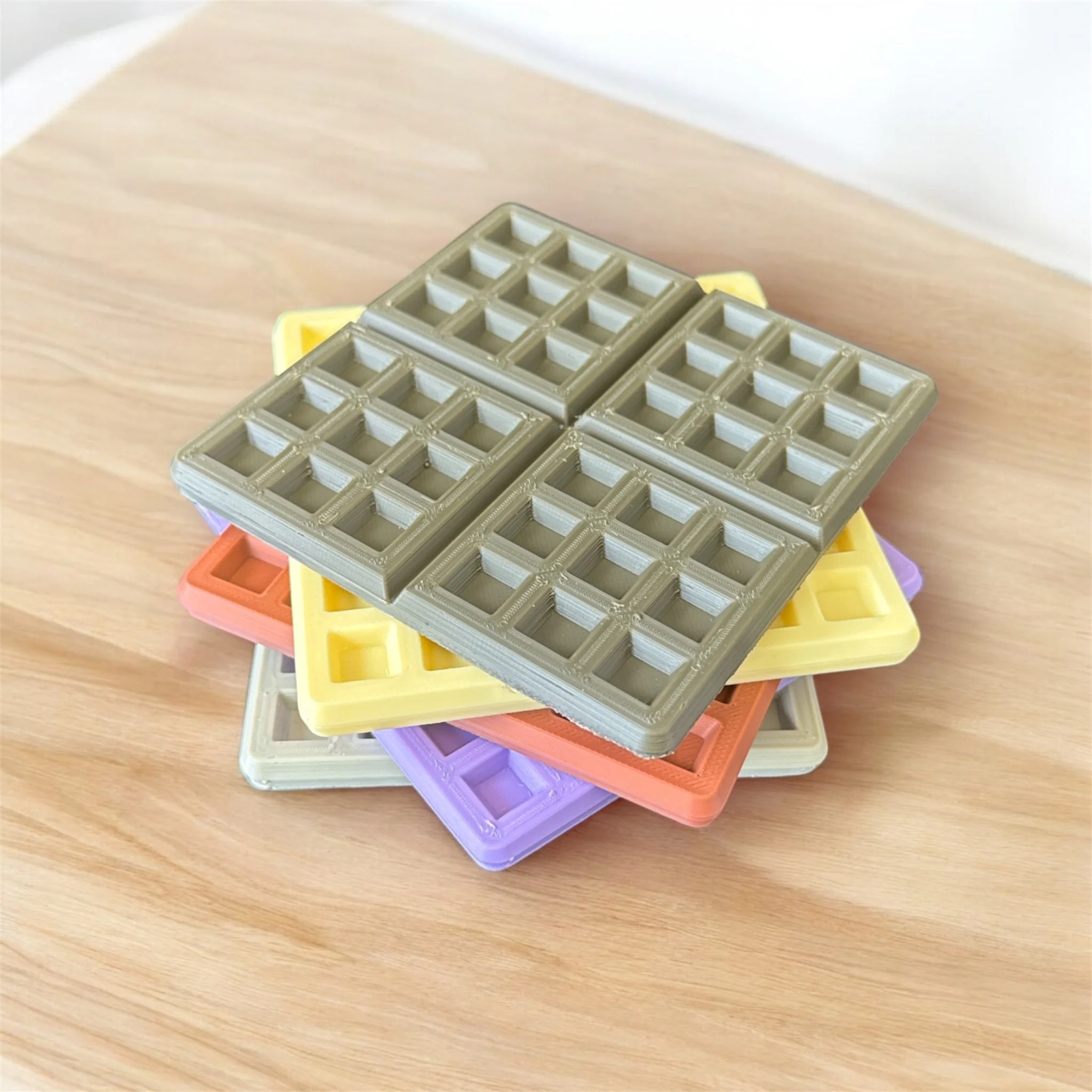 Square Waffle Coasters (A set of 5)