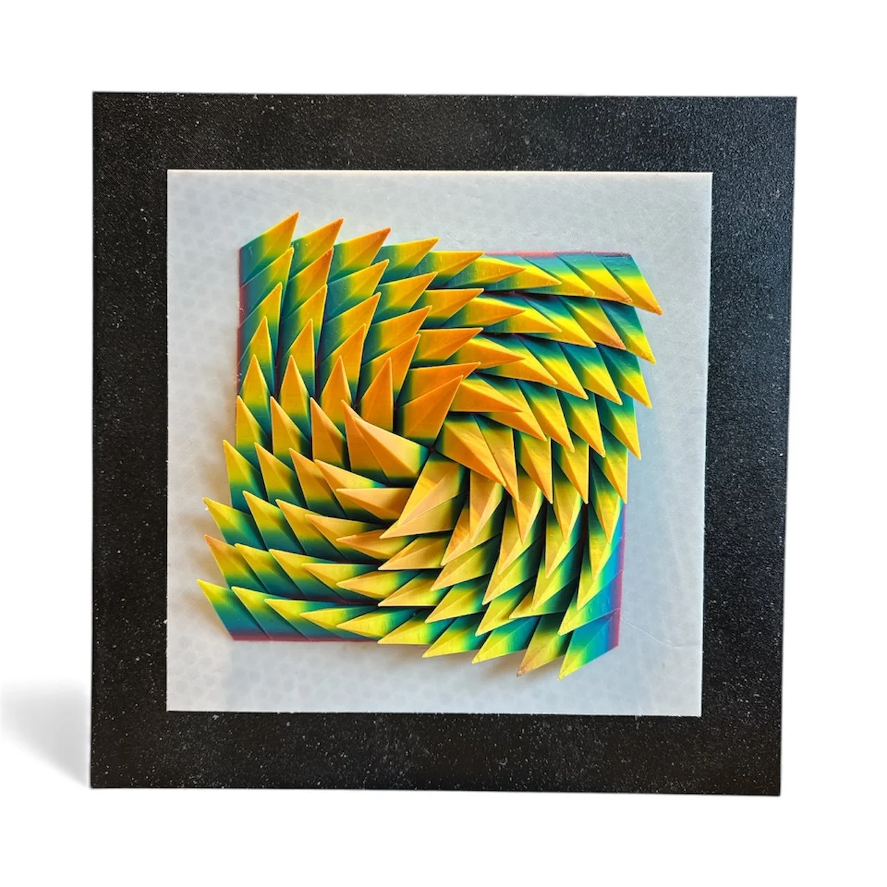 Vibrant 3D Geometric Paper Art